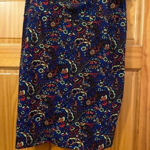 LuLaRoe Vibrant Paisley Pencil Skirt
